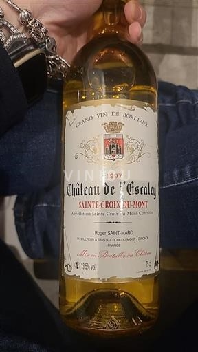 Bordeaux Sainte-Croix-Du-Mont Château L'escaley 1997