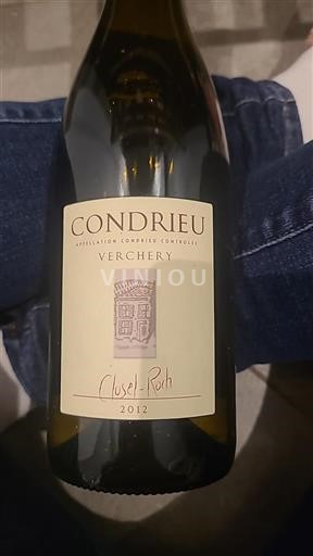 Rhône Valley Condrieu Cluselroch Verchery 2012