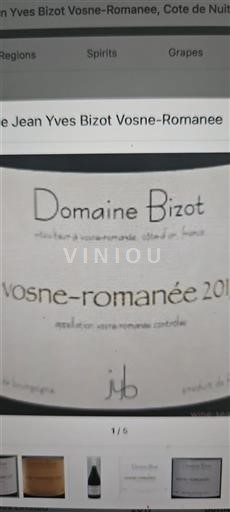 Burgund Vosne-Romanée Grand Cru Domaine Bizot 2017