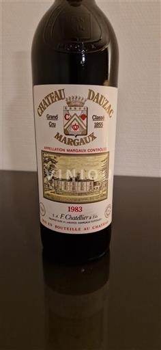 Bordeaux Margaux Grand Cru Château Dauzac 1983