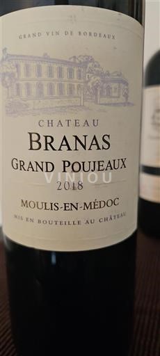 Bordeaux Moulis-en-Médoc Château Branas Grand Poujeaux 2018