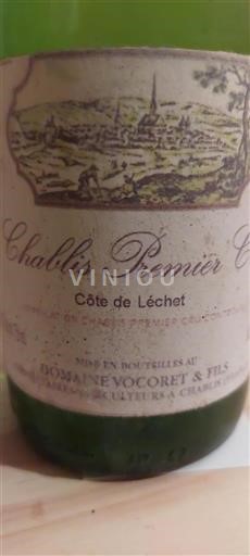 Bourgogne Chablis premier cru Premier Cru Domaine Vocoret & Fils Côte de Léchet 2010