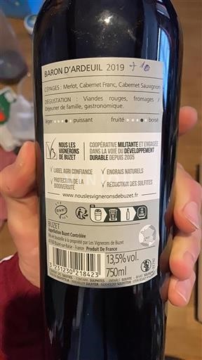 Sudoeste Buzet Les Vignerons De Buzet Baron d'Ardeuil 2019