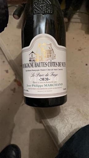 Bourgondië Niet gespecificeerd Jeanphilippe Marchand Le Parc de Faye 2020
