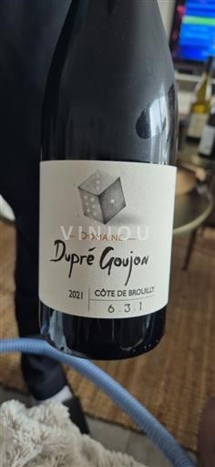 Beaujolais Côte-de-brouilly Domaine Dupré Goujon 6.3.1 2021