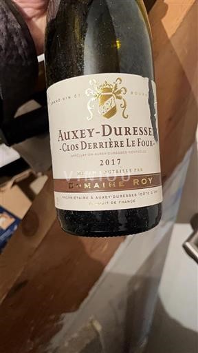 Bourgogne Auxey-duresses Domaine Roy Clos Derrière Le Four 2017