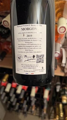 Beaujolais Morgon Maison Passot Rémy & Fils 2019