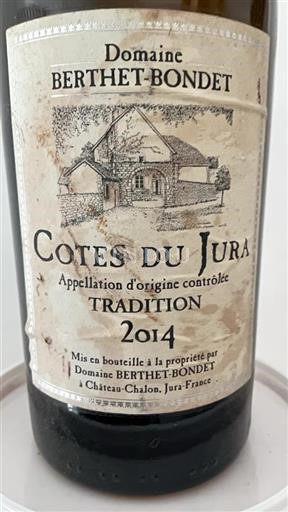 Jura Côtes du Jura Domaine Berthetbondet Tradition 2014