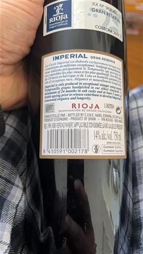La Rioja rioja Cvne Imperial 2017