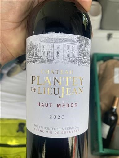 Bordeaux Haut-Médoc Château Plantey De Lieujean 2020