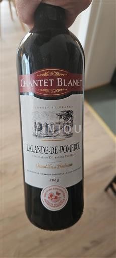 Bordeaux Lalande-de-pomerol Grand Cru Château Chantet Blanet 2023
