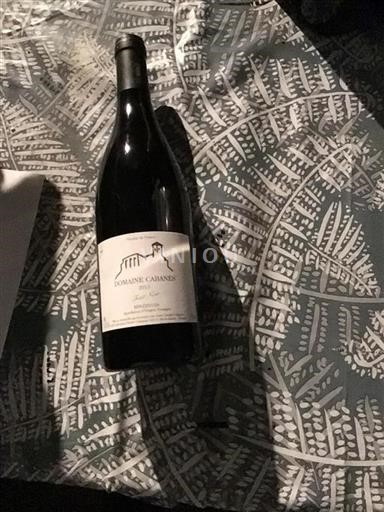 Vin Rouge sec Pinot Noir Domaine Cabanes 2015 France Languedoc Minervois AOC