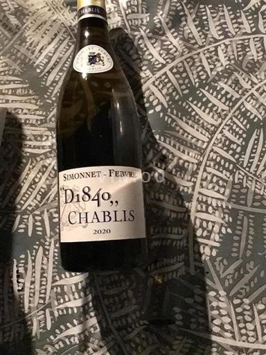 Burgundy Chablis Domaine Simonnetfebvre 1840 2020