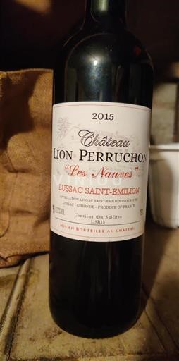 Bordeaux Lussac-Saint-Émilion Château Lion Perruchon Les Nauves 2015