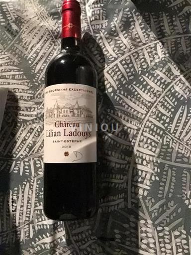 Burdeos Saint-Estèphe Cru Bourgeois Château Lilian Ladouys 2018