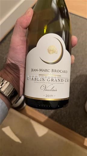Bourgogne Chablis grand cru Grand Cru Domaine Jeanmarc Brocard Vaudesir 2019