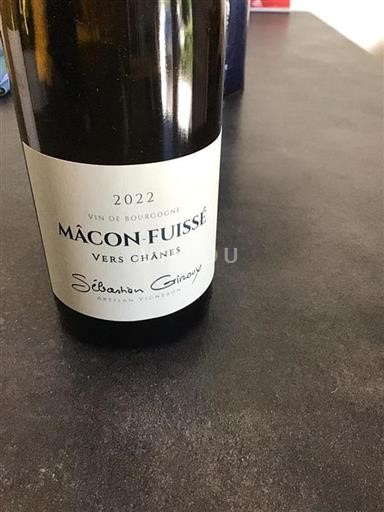 Bourgogne Mâcon och Mâcon-Villages Sébastien Giroux Vers Chânes 2022
