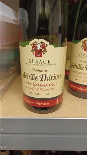 Alsace Achille Thirion Lieu-dit Schlossreben 2021