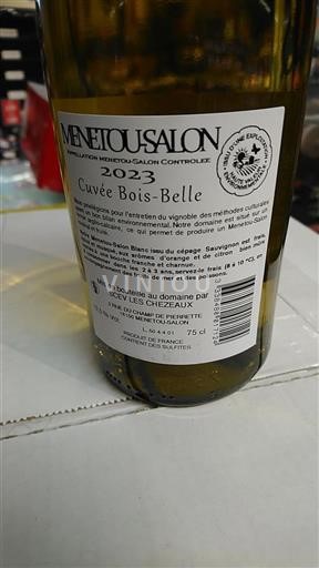 Dolina Loare Menetou-Salon Domaine Scev Les Chezeaux Bois-Belle 2023