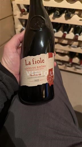 Vin Rouge sec La fiole 2022 France Vallée du Rhône Côtes-du-rhône