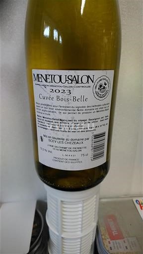 Dolina Loare Menetou-Salon Domaine Scev Les Chezeaux Bois-Belle 2023