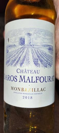 Sud-Ovest Monbazillac Château Daros Malfourat 2018