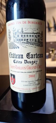 Bordeaux Saint-Émilion Grand Cru Grand Cru Château Carteau Côtes Daugay 2002