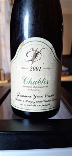 Bourgogne Chablis Domaine Yvon Vocoret 2001