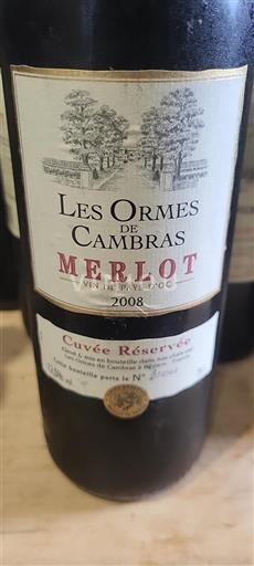 Languedoc Ospecificerad Les Ormes De Cambras Réservée 2008