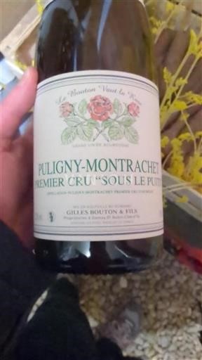 Bourgogne Puligny-Montrachet Premier Cru Gilles Bouton Et Fils Sous le Puits 2023