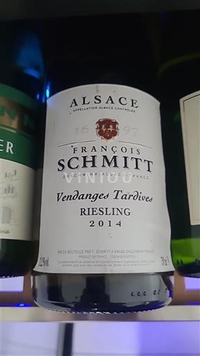 Alsace François Schmitt Vendanges Tardives 2014