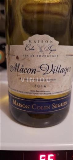 Bourgogne Mâcon et mâcon-villages Maison Colin Seguin 2016