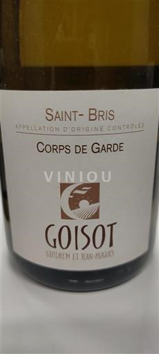 Burgundy Saint-Bris Goisot Corps de Garde 2018