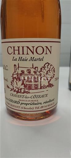 Loirevallei Chinon Jean Girard La Haie Martel Niet-geïntegreerd