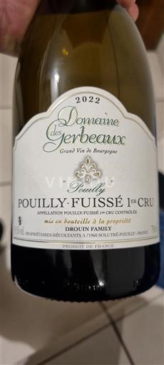Bourgondië Pouilly-fuissé Premier Cru Domaine Des Gerbeaux Pouilly 2022