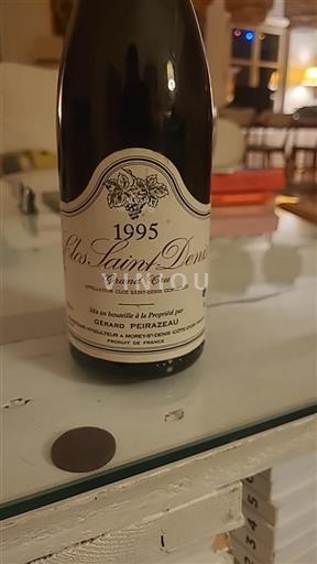Borgogna Clos-saint-denis Grand Cru Gérard Peirazeau Clos Saint-Denis 1995