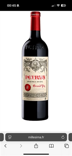 Bordeaux Pomerol Petrus 2000