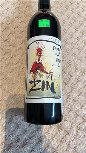 Vin Rouge sec Cardinal Zin Bonny Doonvineyard 2000 USA AVA californiennes