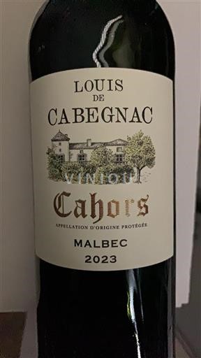 Lounais-Ranska Cahors Louis De Cabegnec Malbec 2023