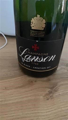 Vin Rouge brut Le Black - Création 257 Lanson Non millésimé France Champagne
