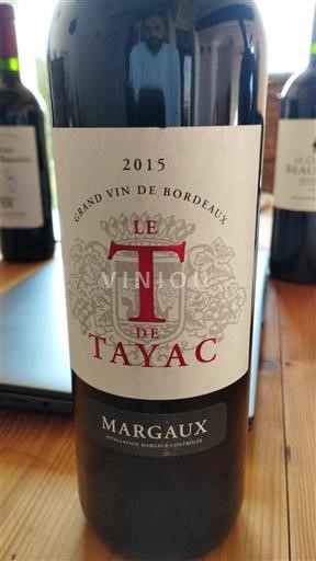 Bordeaux Margaux Grand Cru Le T De Tayac 2015