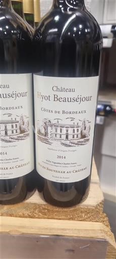 Bordeaux Côtes-de-Bordeaux Château Hyot Beauséjour 2014