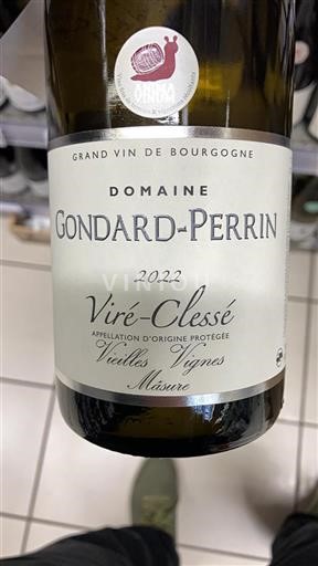 Burgund Viré-Clessé Domaine Gondardperrin Vieilles Vignes Masure 2022