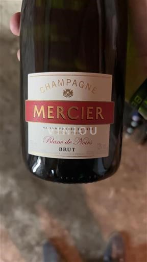 Šampanja Šampanjec Mercier Blanc de Noirs Neleten.