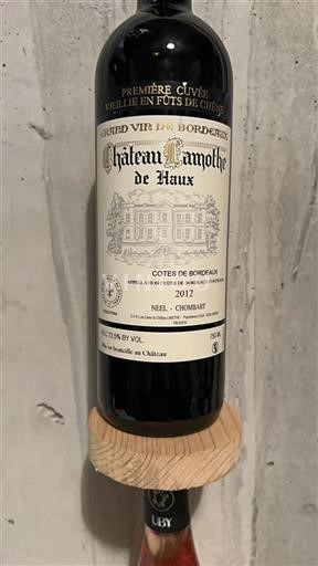 Vin Rouge sec Première Cuvée Vieillie en Fûts de Chêne Château Lamothe de Haux 2012 France Bordeaux Côtes-de-Bordeaux AOC