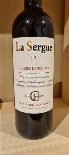 Bordeaux Lalande-de-pomerol Pascal Chatonnet La Sergue 2019