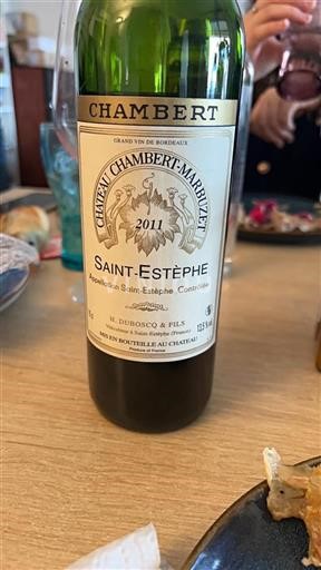 Bordeaux Saint-Estèphe Château Chambertmarbuzet 2011