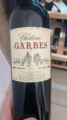 Bordeaux Côtes-de-Bordeaux Château Garbes 2017