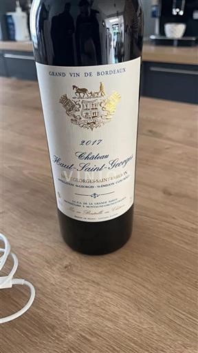 Bordeaux Saint-Georges-Saint-Émilion Château Haut Saint Georges 2017