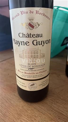 Bordeaux Blaye-Côtes-de-Bordeaux Château Mayne Guyon 2016